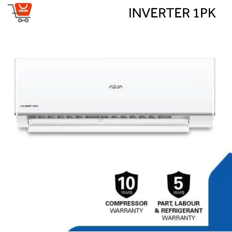 AC INVERTER AQUA 1 PK AQA-KCR9VQCL INVERTER CLEAN COOL