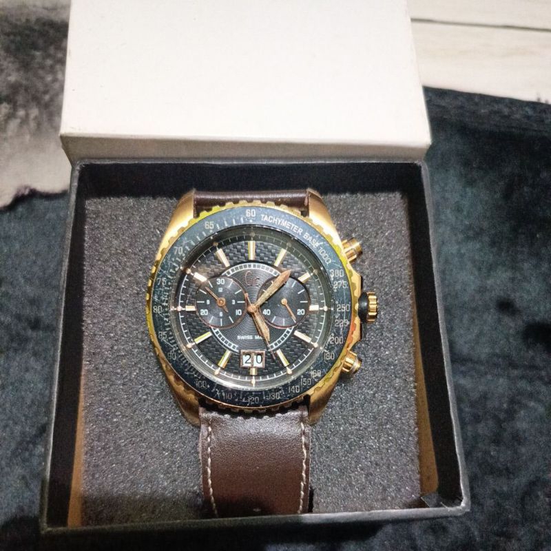 Jam tangan Original Swiss GC 47002g preloved second bekas