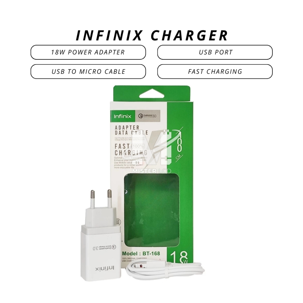 CHARGER MICRO INFINIX BT-168 FAST CHARGING