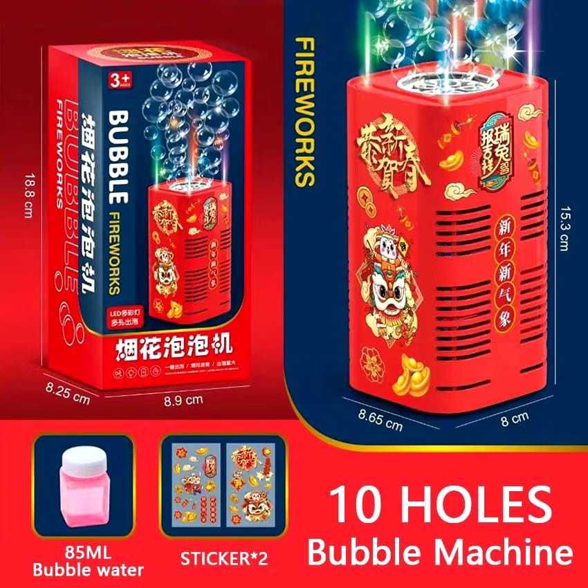 Mainan Gelembung Sabun Otomatis Bubble Air Maker Mesin Elektrik Speaker LED bubble machine otomatis