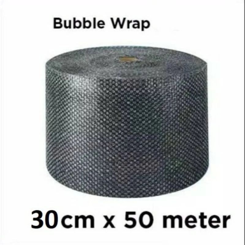 

[PENGIRIMAN HEMAT] MAPLE BUBBLE WRAP EKONOMIS 30 CM X 50 M HITAM / BENING MAKASSAR PLASTIK BUBBLE
