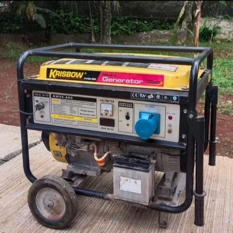 Genset Krisbow KW 26-860 7000 Watt Starter Original