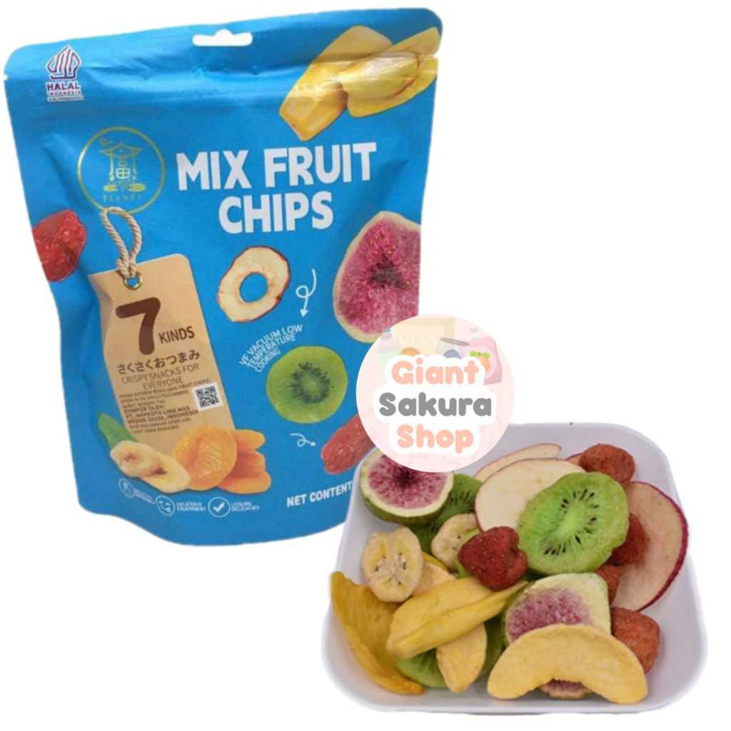 

Tianfu Mix Fruit Chips / keripik buah / cemilan impor