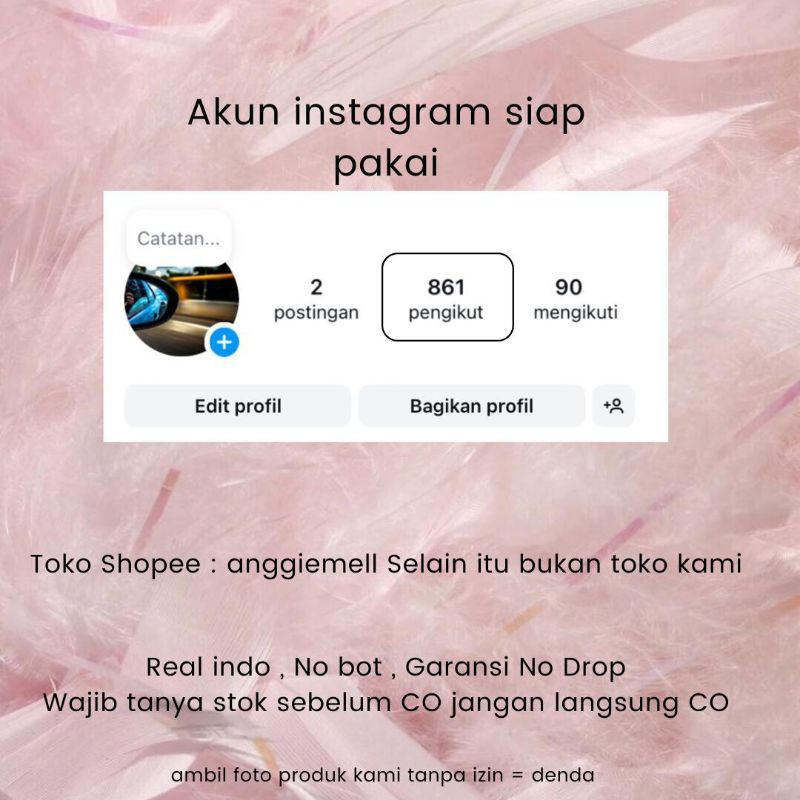 JUAL AKUN INSTAGRAM REAL INDO GARANSI FOLLS