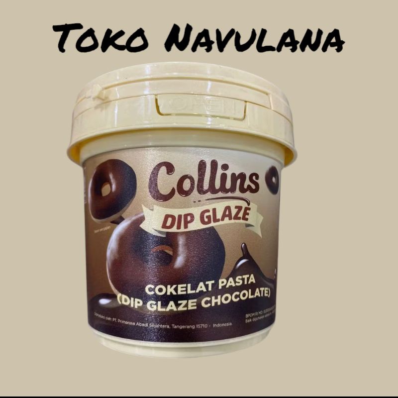 

Cokelat pasta Collins Dip glaze