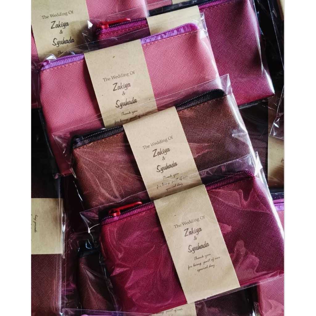 Souvenir Pouch Prada Botega - Souvenir Dompet Kecil Elegan - Souvenir Nikah Murah Pouch  DOmpet Koin