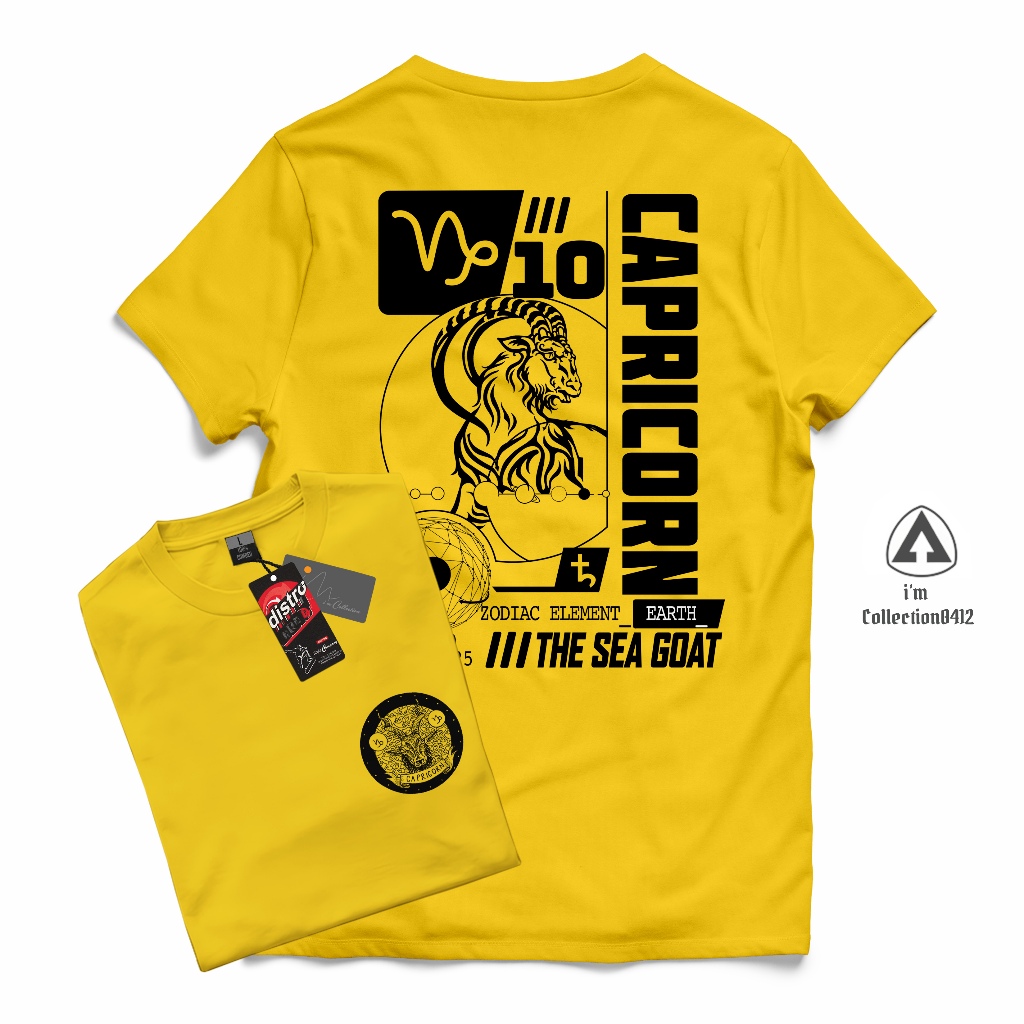 T-shirt Zodiak "Capricorn Logo" - Kaos Zodiak/Baju Zodiak/Kaos Horoskop/Kaos Bintang/Kaos Capricorn
