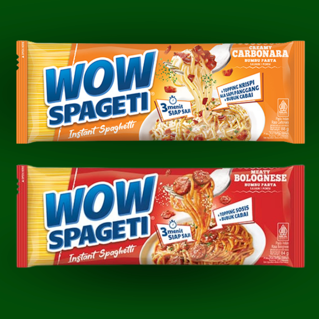 

WOW SPAGHETTI CARBONARA 88GR MIE | BOLOGNESE 84GR