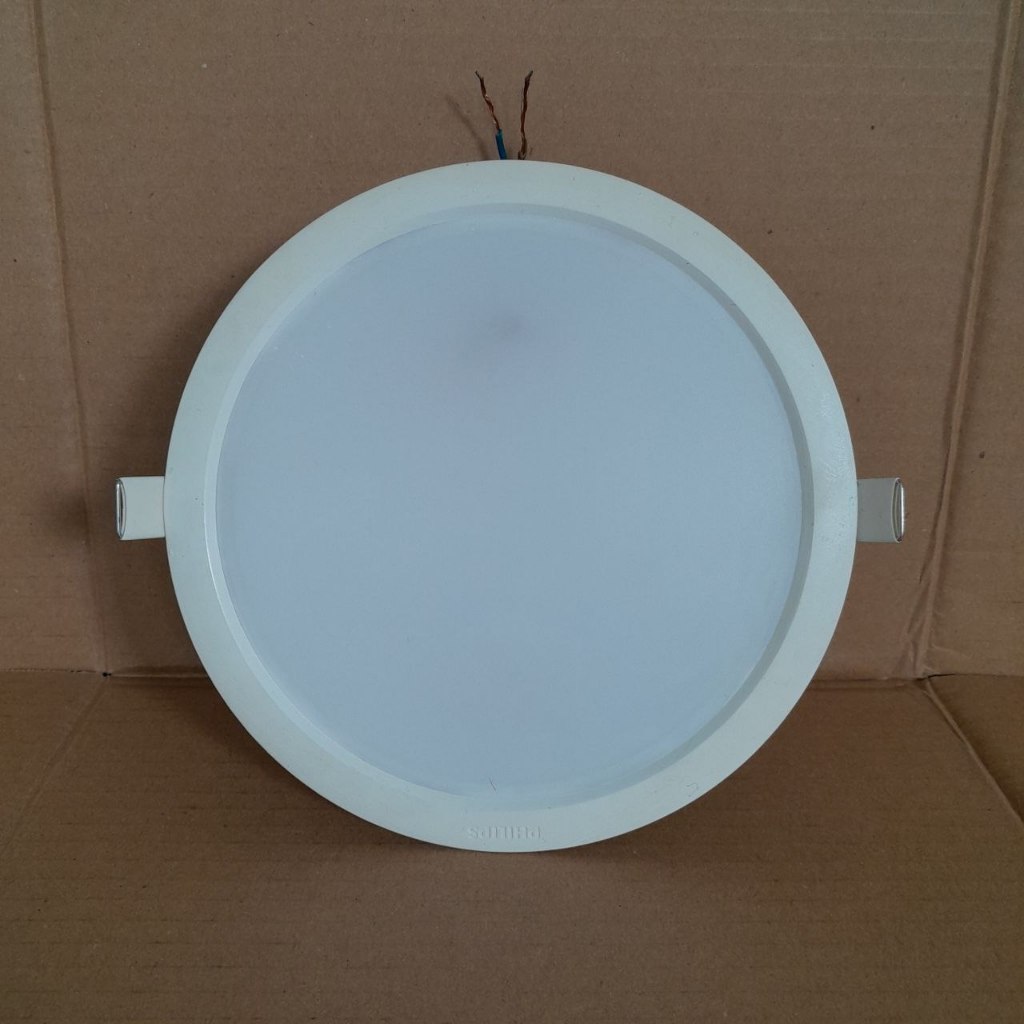 PHILIPS Downlight Outbow Putih Lampu Tempel Plafon Bulat 12W (Mati)