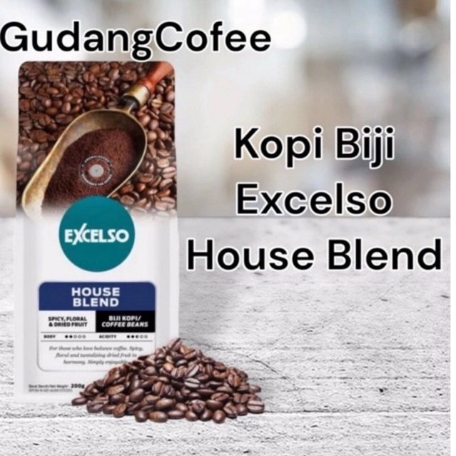 

Kopi Biji Excelso House Blend 200G