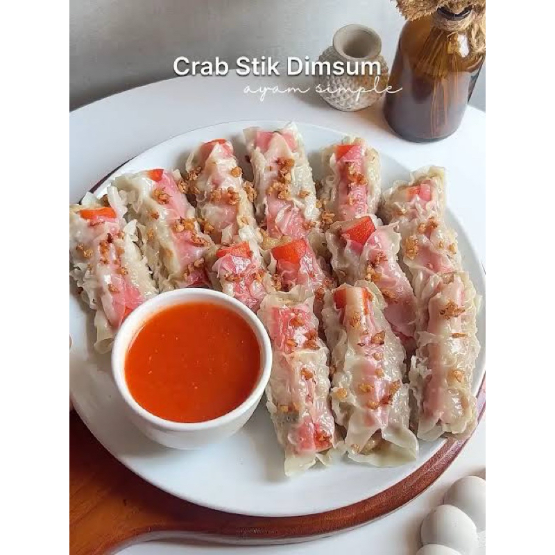 

Dimsum Crab Stick Isi 5 Pcs + Sambel Dimsum