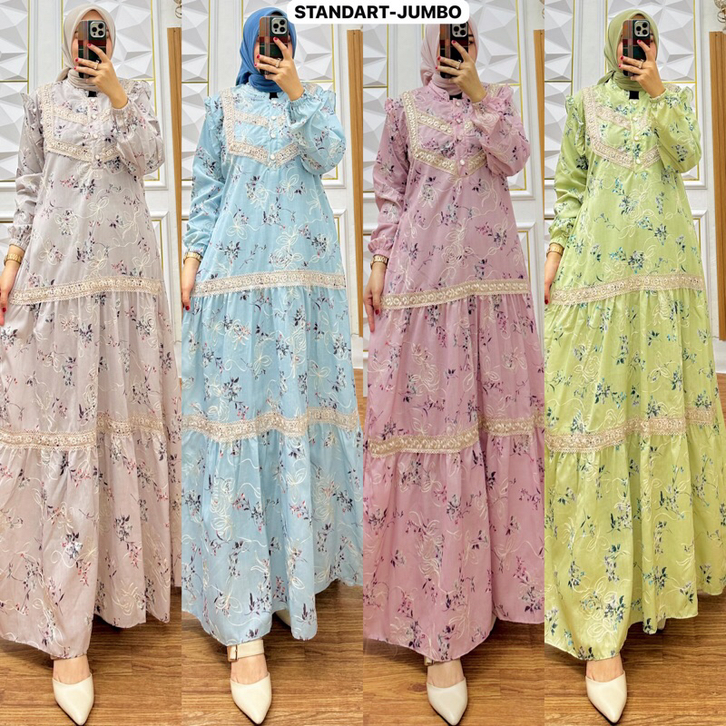 GAMIS KATUN BORDIR | GAMIS KATBOL MEDAN | GAMIS KATUN BORDIR BANGKOK | DRESS KATBOL BANGKOK PREMIUM