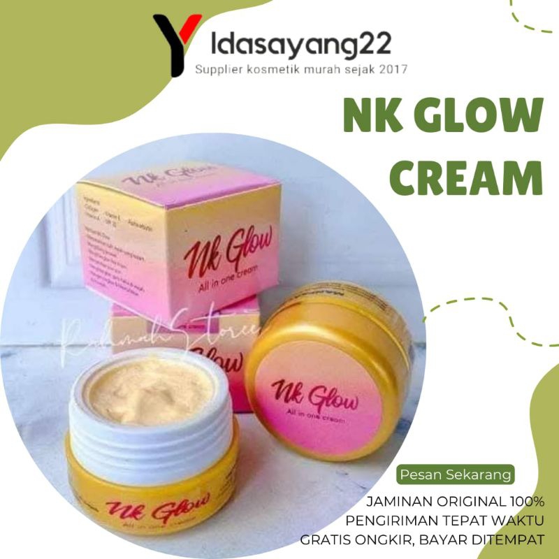 Cream NK Glow Cream Nkglow All In One Praktis Cream Siang Malam