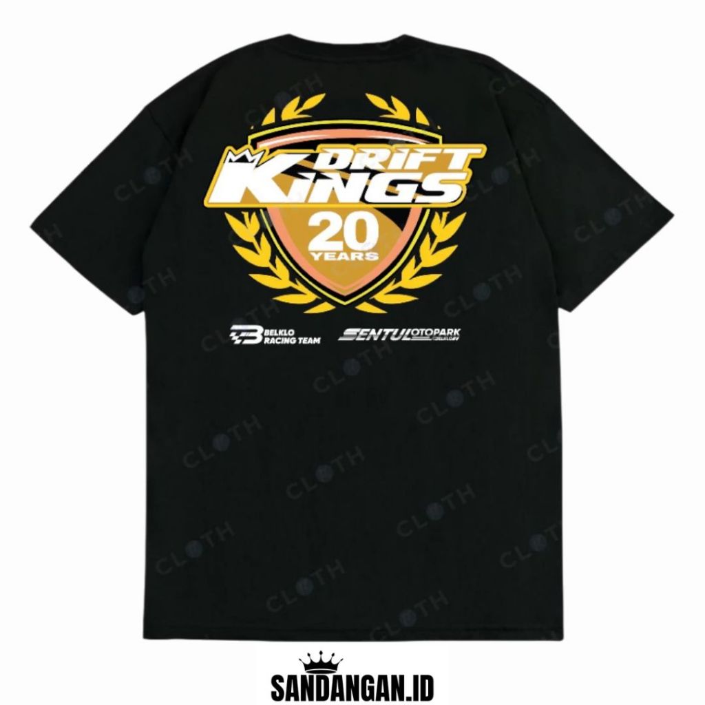T-SHIRT KAOS DRIFT KINGS INDONESIA SENTUL GARASI DRIFT COMBED 24S