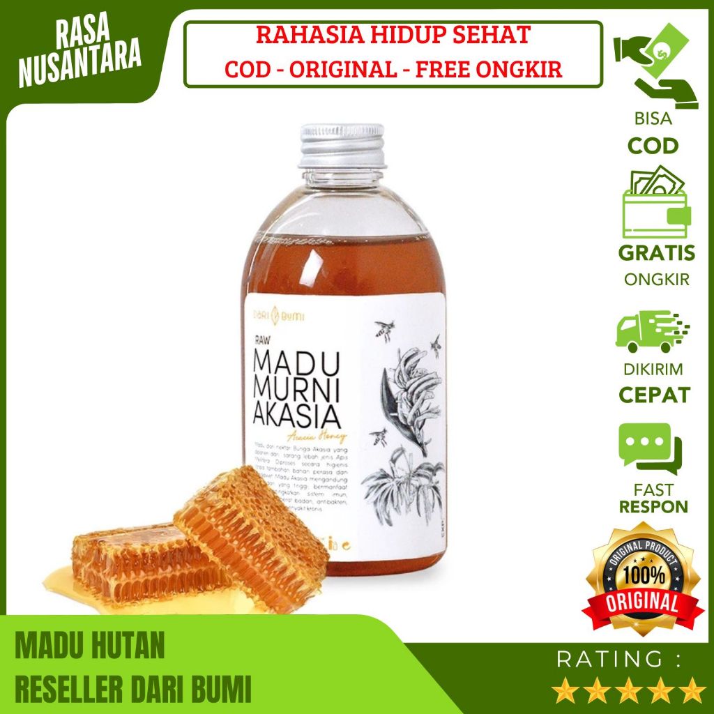 

MADU HUTAN DARI BUMI (GRATIS ONGKIR) Madu Hutan Asli 100% Tanpa Campuran & Alami 250ML,500ML,1L /Madu Murni Nektar Multiflor Pure Natural Raw Honey/Madu Herbal Menjaga Daya Tahan Tubuh Agar Tetap Sehat/Madu Original Bantu Promil Pasutri/Madu Hutan Baduy