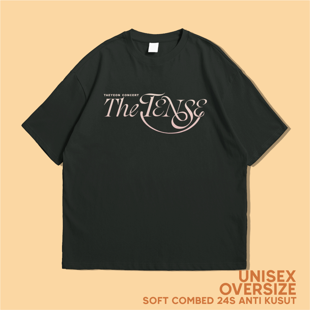 KAOS OVERSIZE TAEYEON CONCERT THE TENSE JAKARTA TEXT COMBED 24s PREMIUM UNISEX