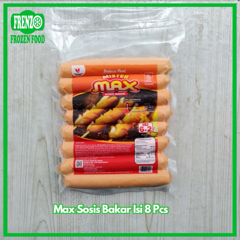 

Max Sosis Bakar Isi 8 Pcs