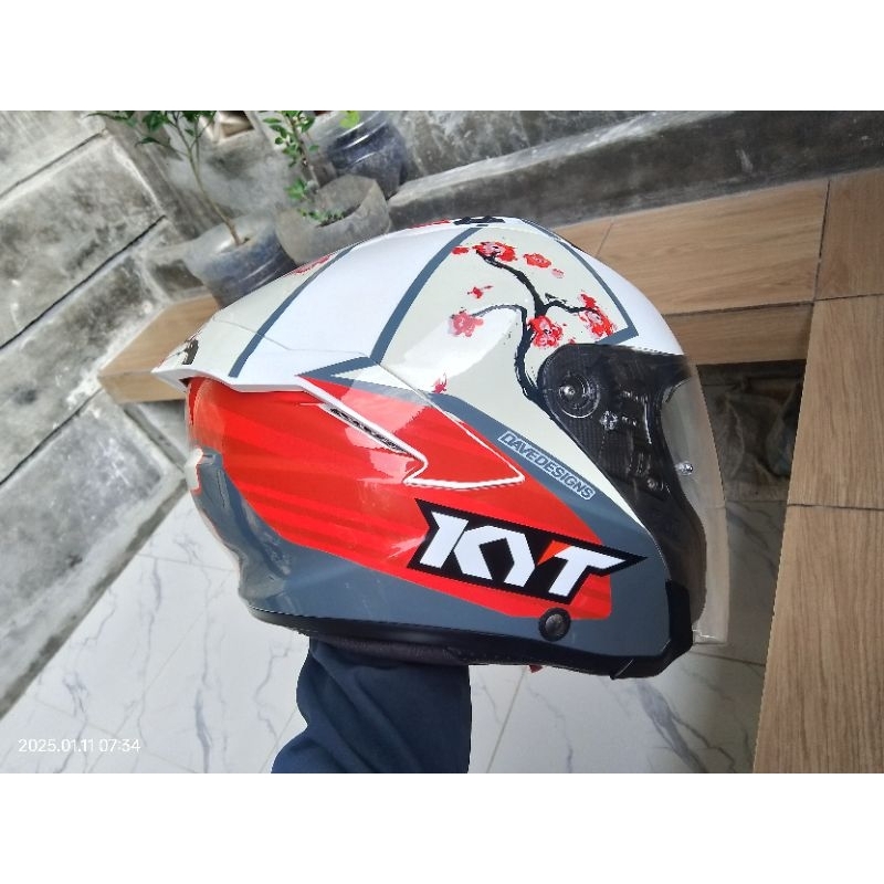 KYT NFJ XAVI SAKURA DOUBLE VISOR