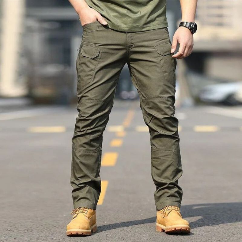 Celana Caergo Tactical Pria Premium Army Black Khaki Grey Cargo Kantong Santai Distro Jogger Loreng 