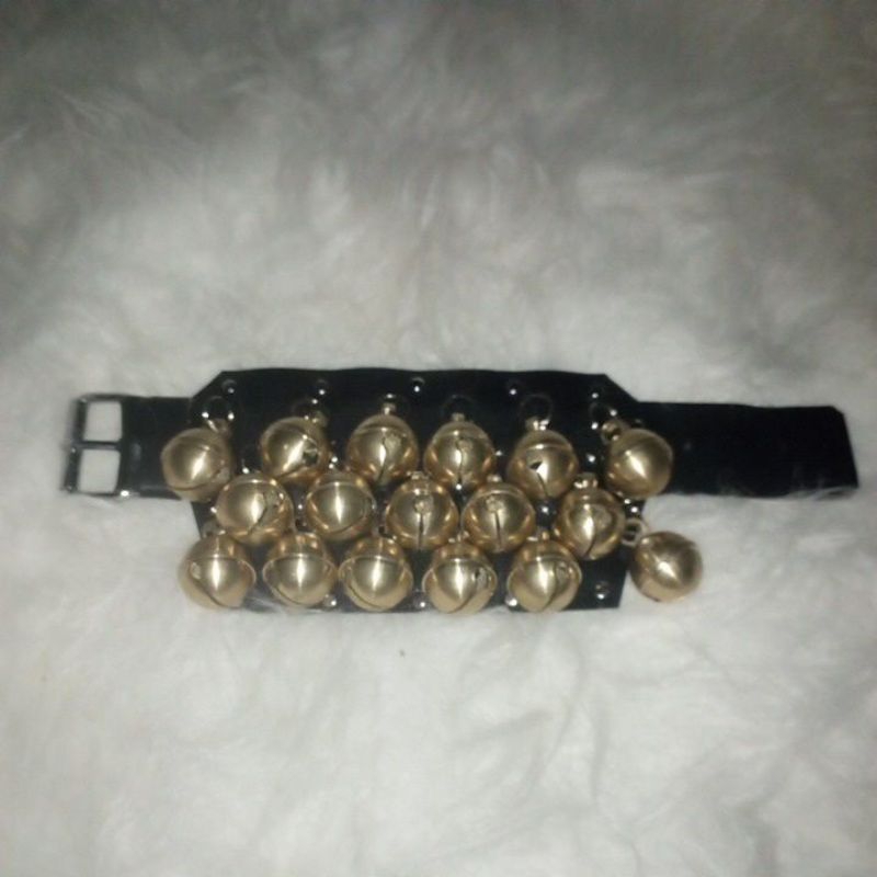 gelang kaki krincing kuningan model sabuk (klinting jumbo)