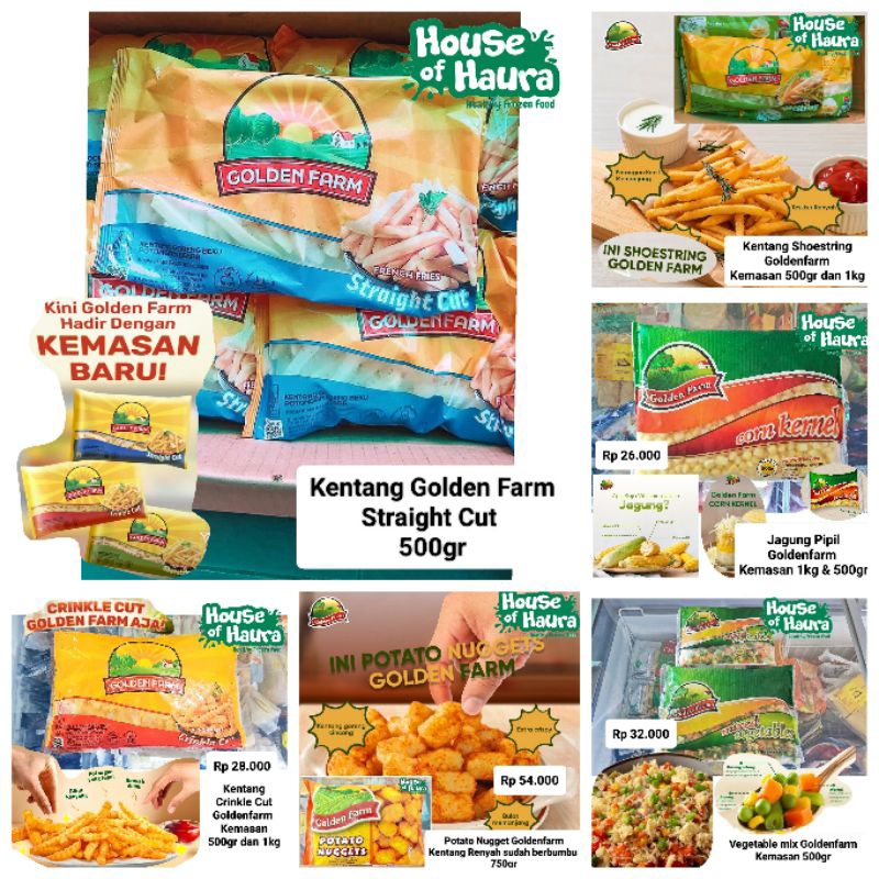 

Golden farm semua Produk Goldenfarm ada disini kentang sayuran
