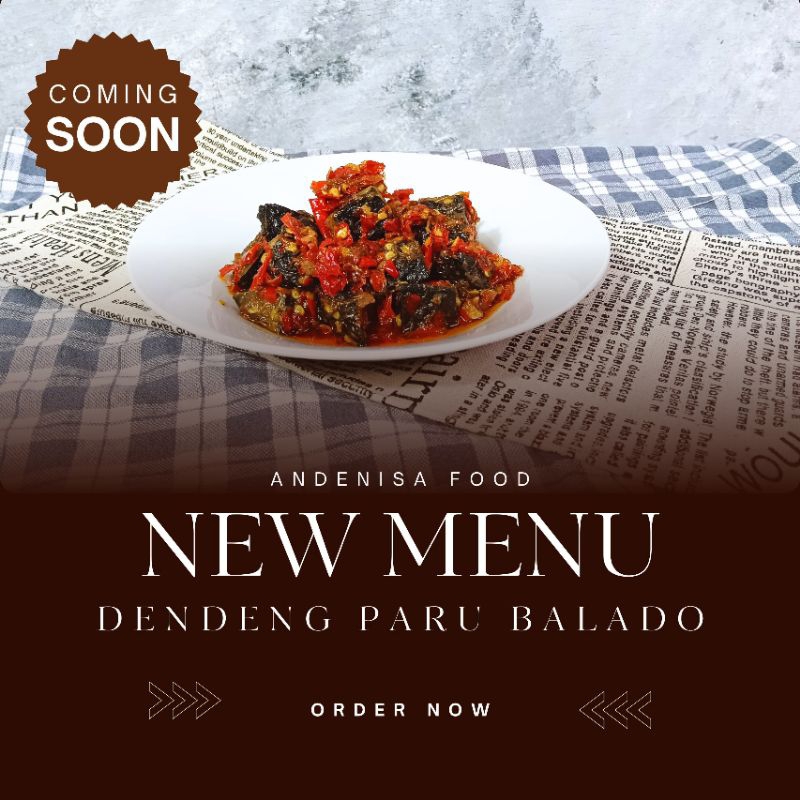 

Andenisa Food New Menu Dendeng Paru Balado 100 gr