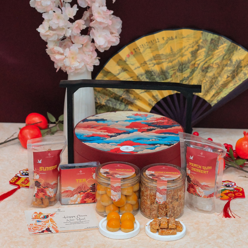 

LONGEVITY - Hampers Chinese New Year Parsel Imlek CNY Gift Set Parcel Sincia Kue Kering Premium Cookies