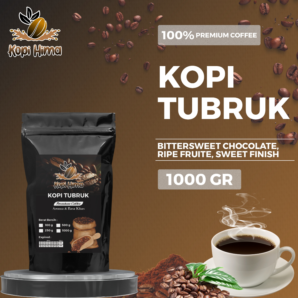

kopi.hima - bubuk kopi tubruk berat 1000 gram premium roasting