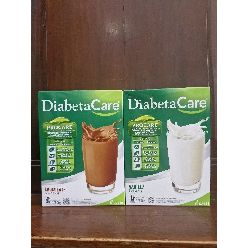 

Susu Bubuk Diabeta Care Kalbe - Rasa Cokelat & Vanila (170g)