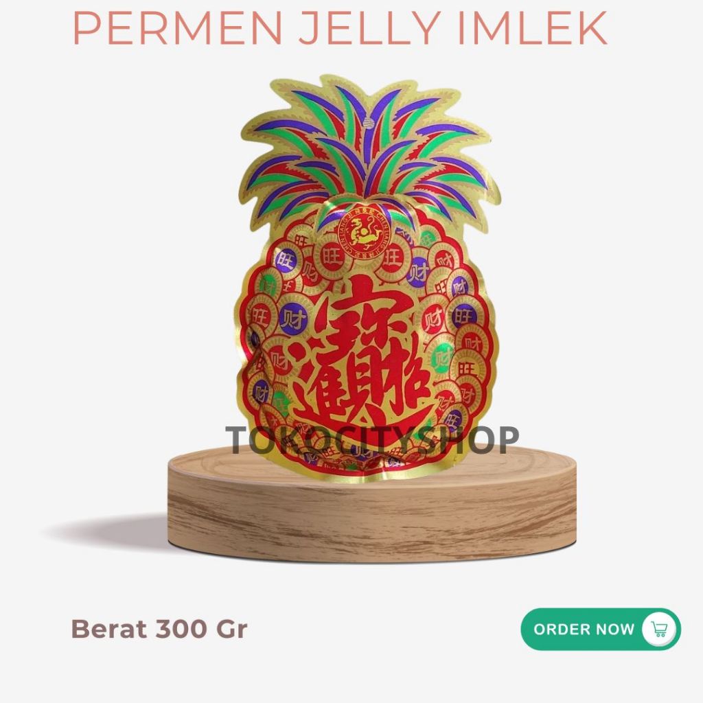 

Permen Imlek nanas / Permen jelly aneka rasa / jeli imlek nanas 300 grm