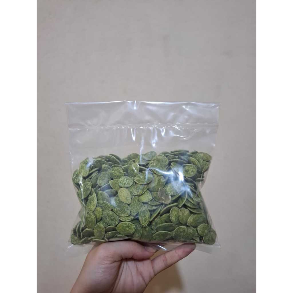 kuaci biji labu pumkin seed rasa teh hijau / kuaci hitam / kuaci putih imlek