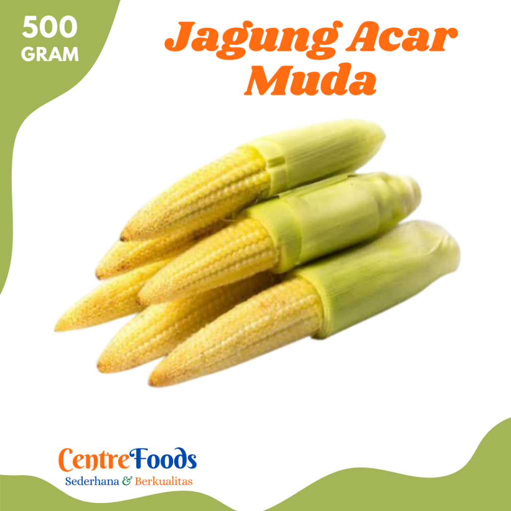 

JAGUNG Acar Muda - Baby Corn Fresh | 500gr [ Harga Per 0,5 Kg ]