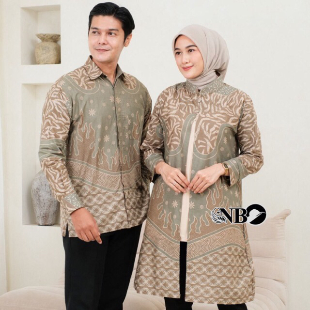 Batik Couple Original Pekalongan Premium Katun Batik Rhizqy Jumbo Seragam Sarimbit Motif Terbaru 202