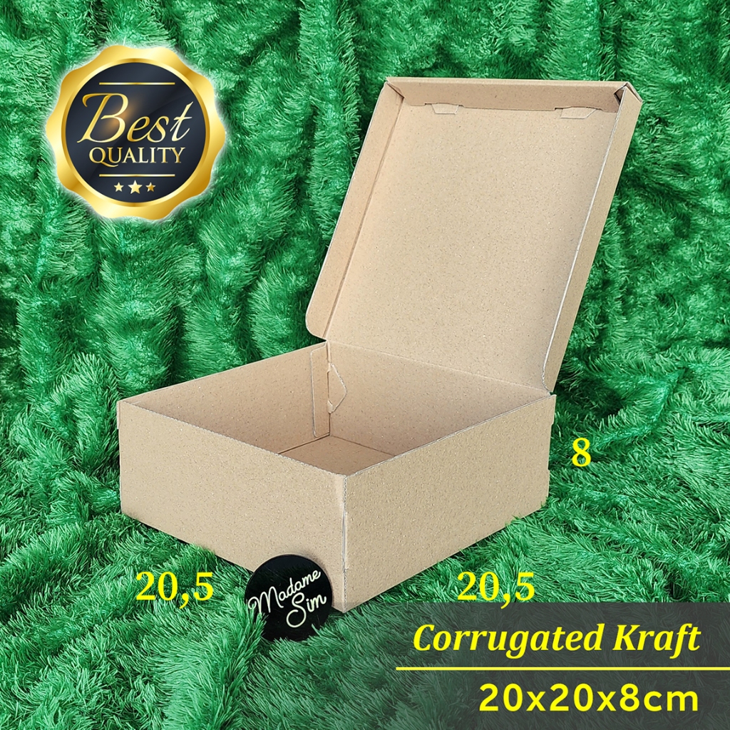 KOTAK KUE - CAKE BOX - DUS BOLU 20x20x8 (ISI : 10 PCS)