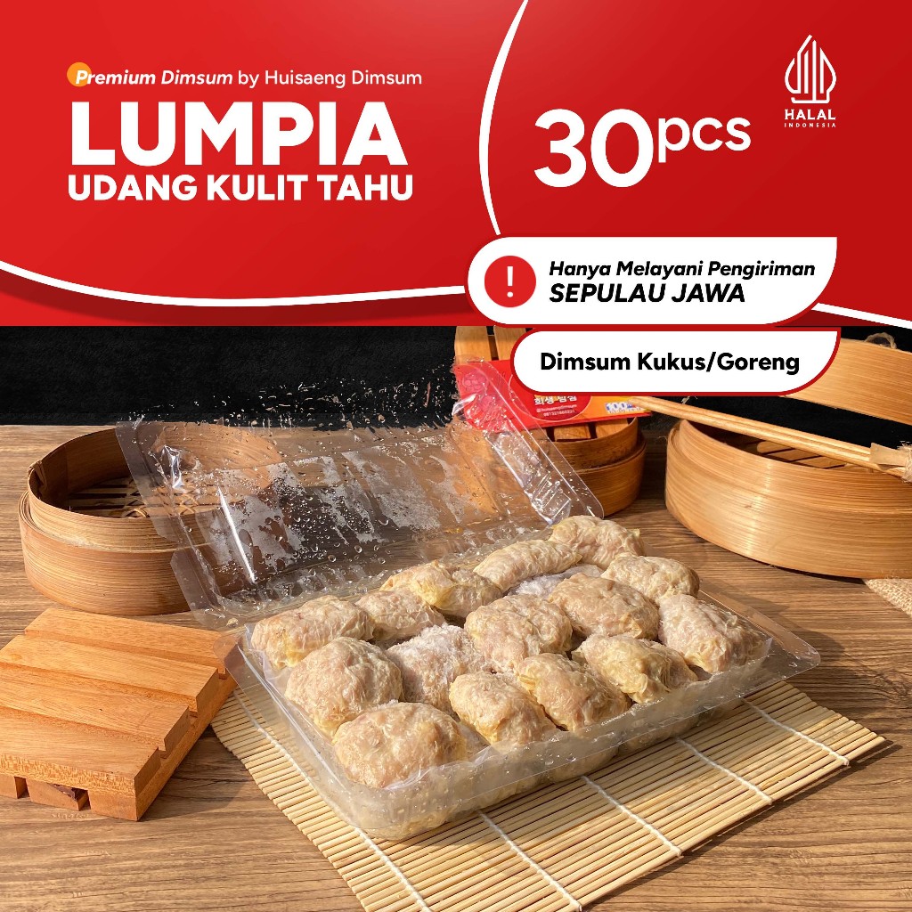 

Dimsum Premium Lumpia Udang Kulit Tahu isi 30 pcs dengan Saus di Kota Bandung Indonesia Halal (Frozen/Fresh) (BISA KIRIM LUAR KOTA)