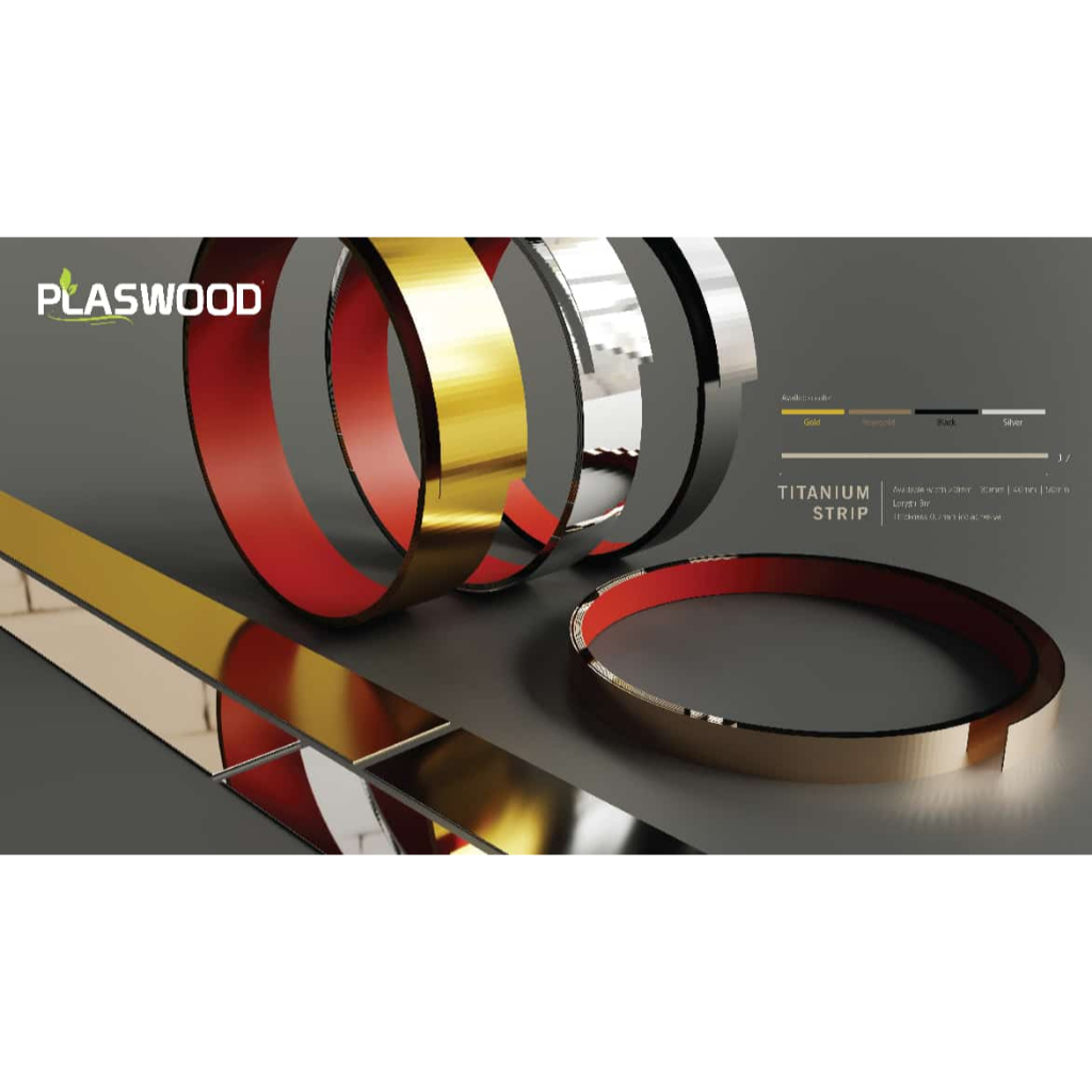 List Plat Strip Stainless / List Plat Strip Mirror / List Gold / List Silver / List Hitam / List Ros
