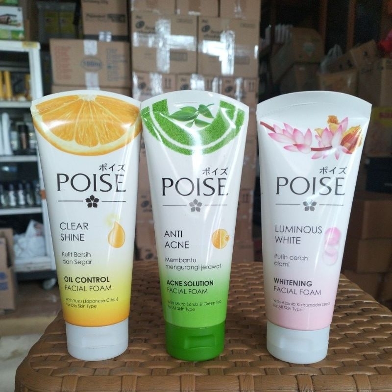 poise facial foam 100 ml