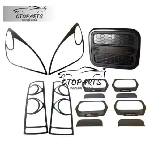 PAKET LIS COVER DEPAN BELAKANG OUTER HANDLE PINTU GR SPORT TANK COVER TUTUP TANGKI BENSIN MODEL LEBA