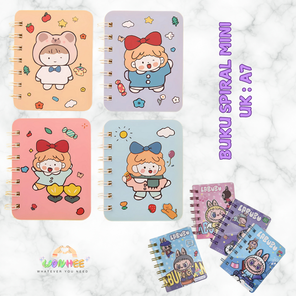 

ENCHANTED - Buku Kecil Catatan Gadis Kecil Notebook Spiral For Students Gift Office A7