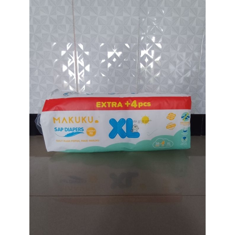 Makuku Sap Diapers Extra XL38 +4pcs