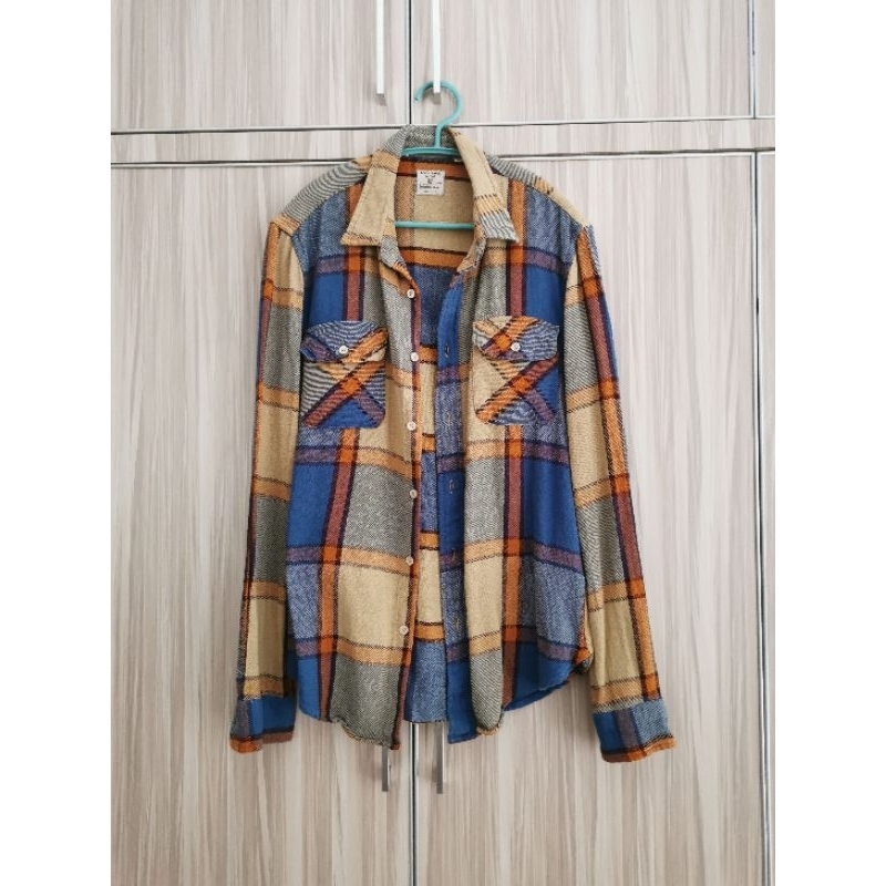 Kemeja Levis Vintage Clothing LVC Shorthorn Flanel Outer long sleeve