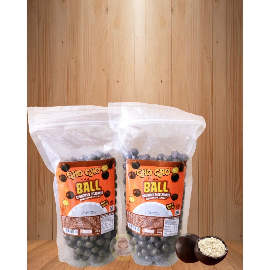 

.Cho Cho Ball Crunchy & Delicious Coklat isi Biskuit 500 gr (DS bgr)