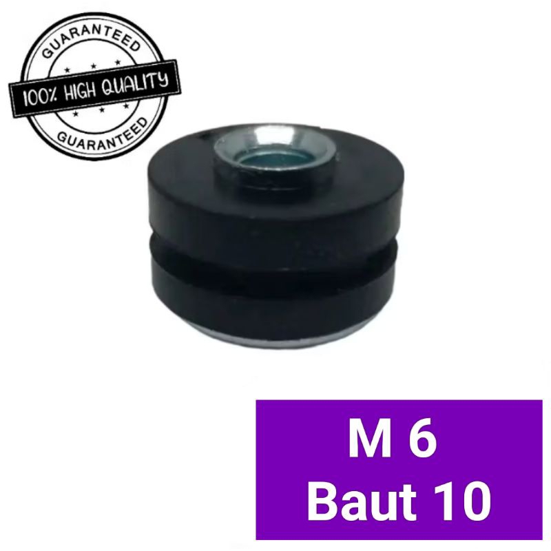 Karet Cover Body M 6 Baut 10 Universal + Ring Boshing