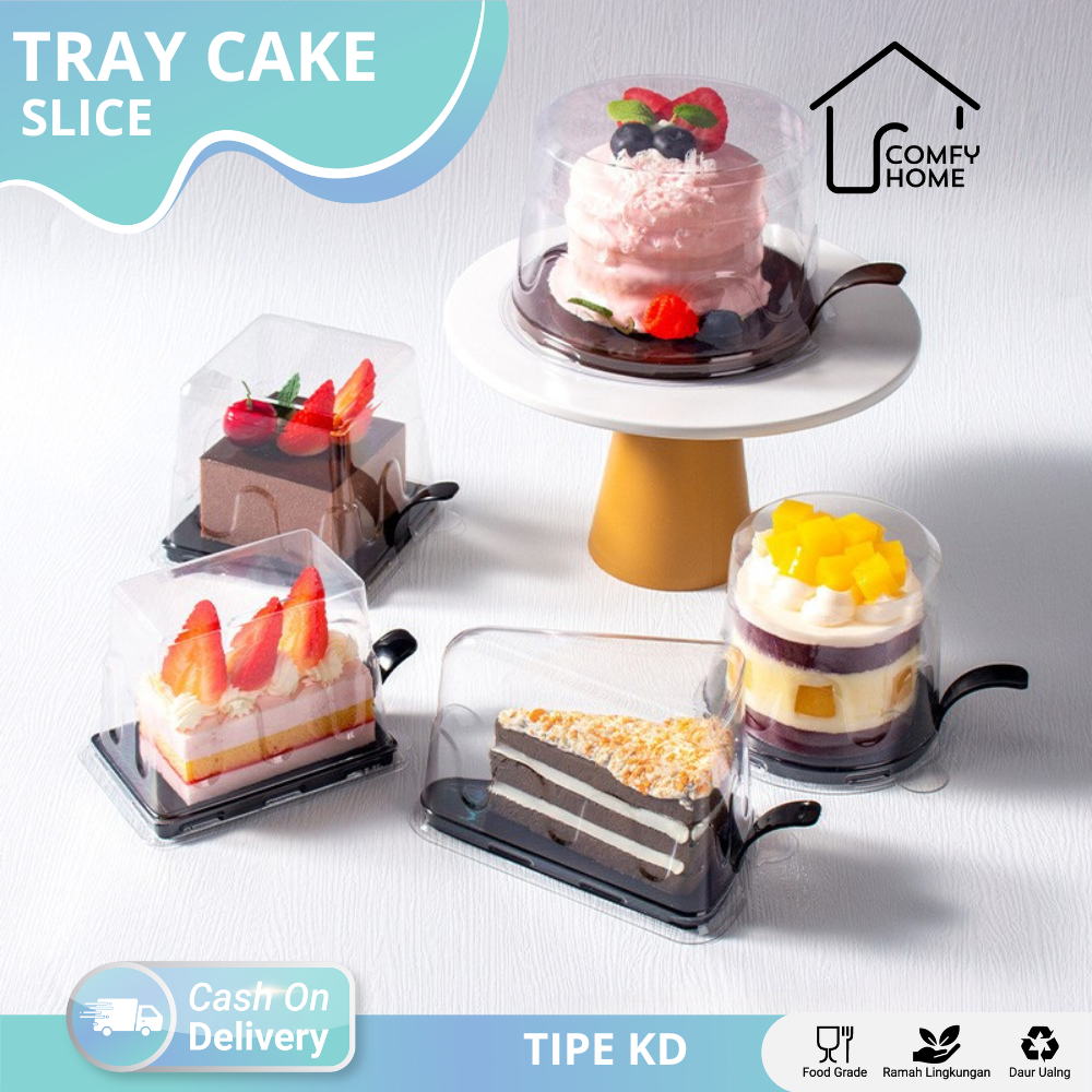 Tray cake segitiga / Tray mika segitiga / Tray mika cake slice / Mika cake segitiga I KD12-KD18