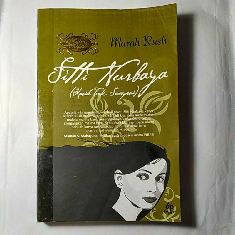 Buku Sitti Nurbaya (Kasiah Tak Sampai)