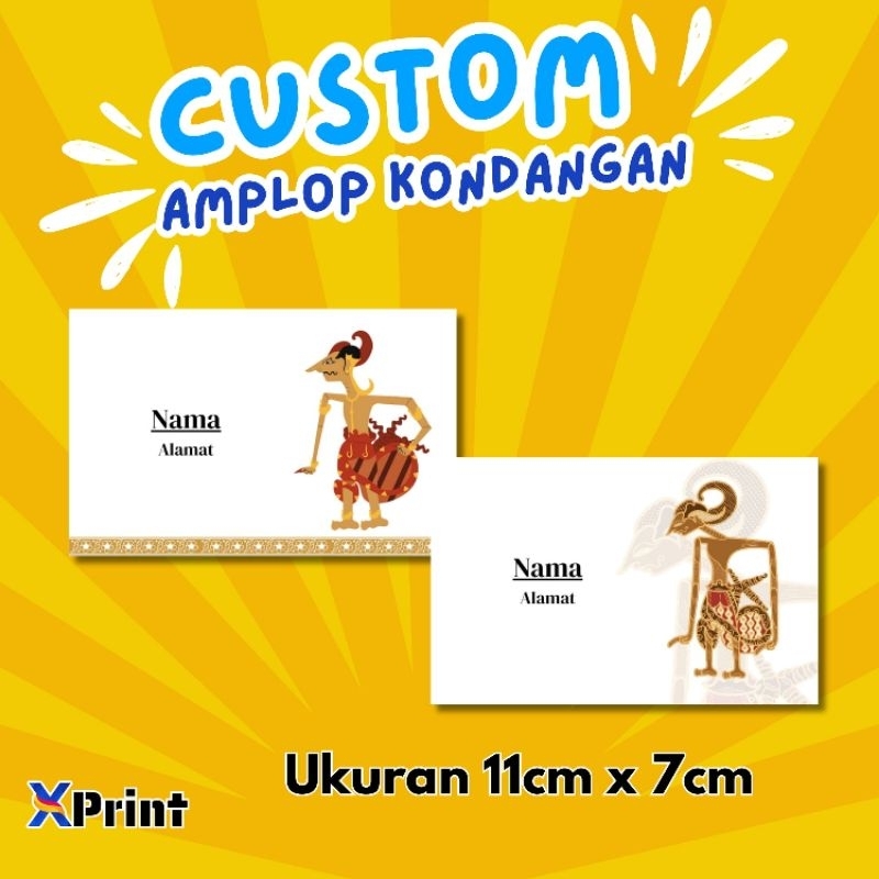 

[ 50 pcs ] Amplop kondangan custom amplop buwuh arisan manten 11cm x 7cm