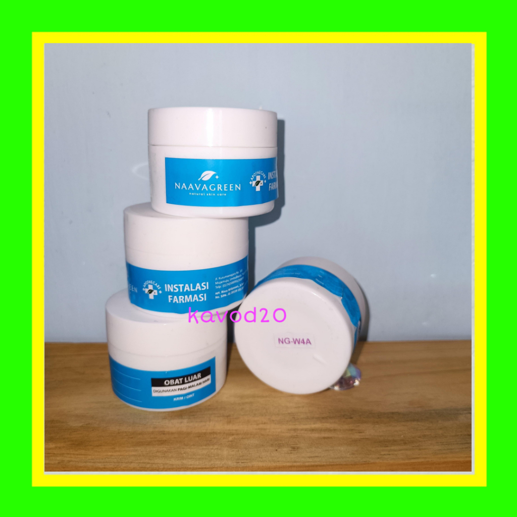 W4B Krim Malam Pencerah Naavagreen 10 gram Original Whitening Brightening Lightening Flek Night Crea