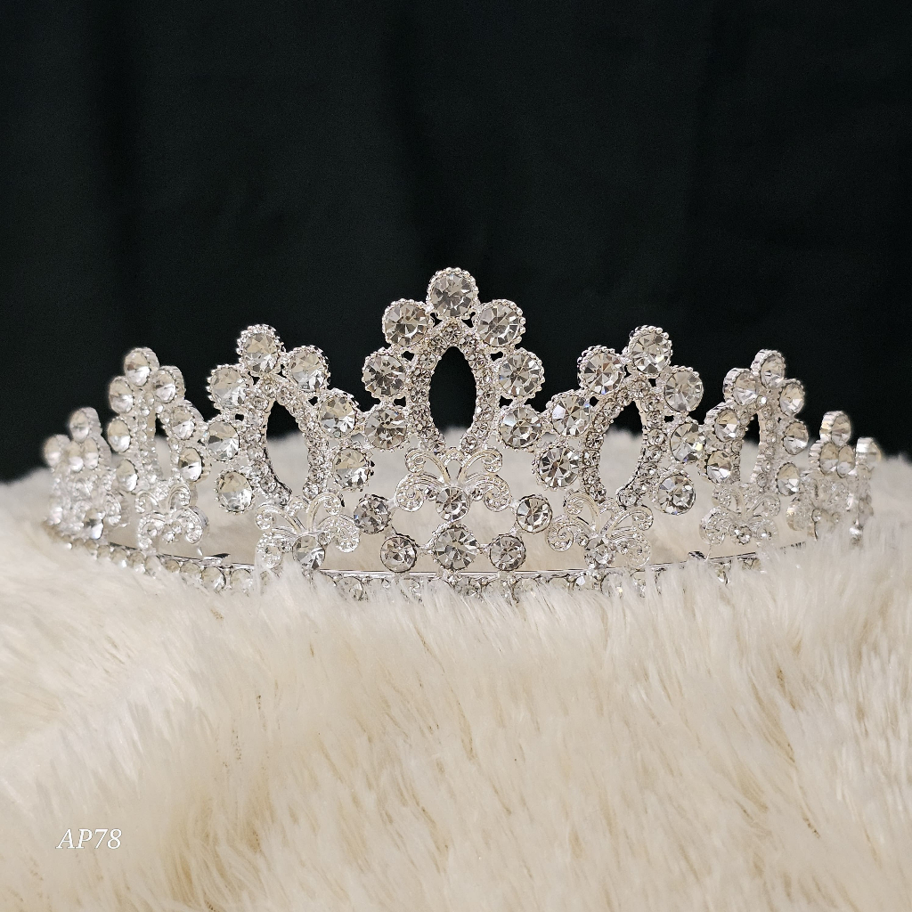 UM1 Mahkota Wisuda Hijab Remaja Silver+Gold M3737