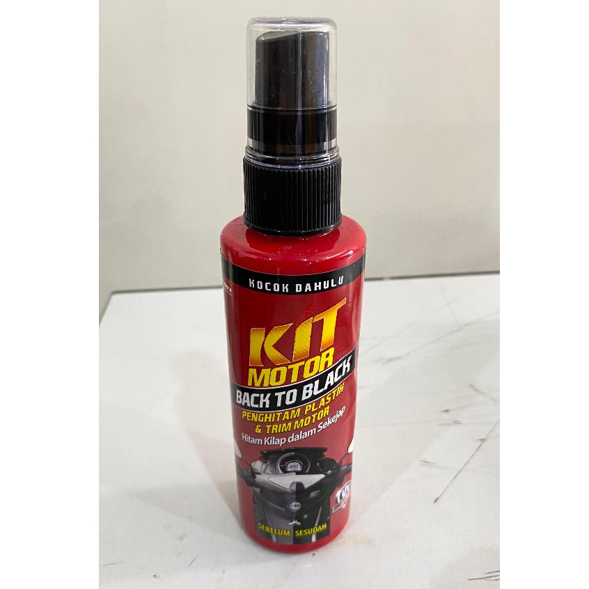 KIT Motor Black to Black Penghitam Plastik & Trim Body Motor