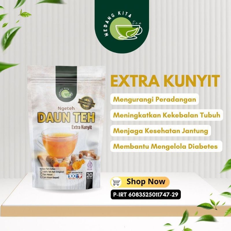 

[WEDANG KITA] Teh Celup Herbal Extrat Kunyit Kemasan Pouch